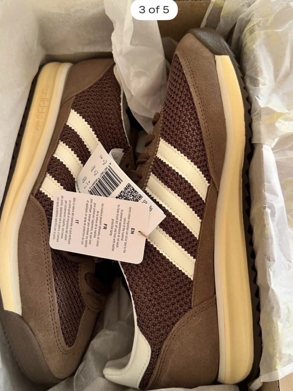 adidas Men’s Brown & Cream Retro Sneaker